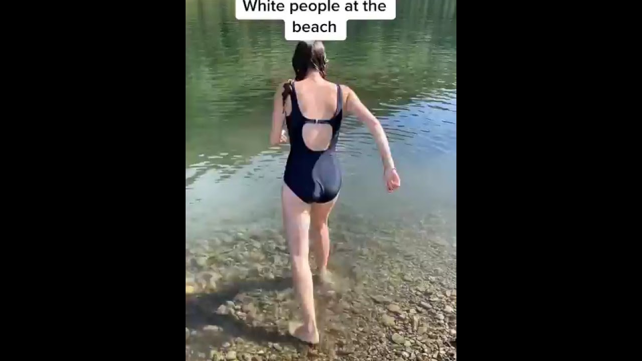 White people vs Brown people on the beach