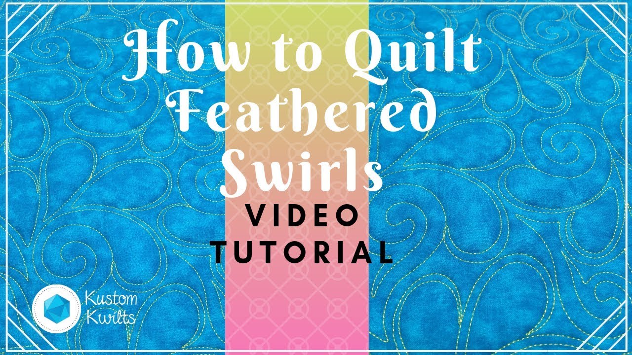 How to quilt feathered swirls