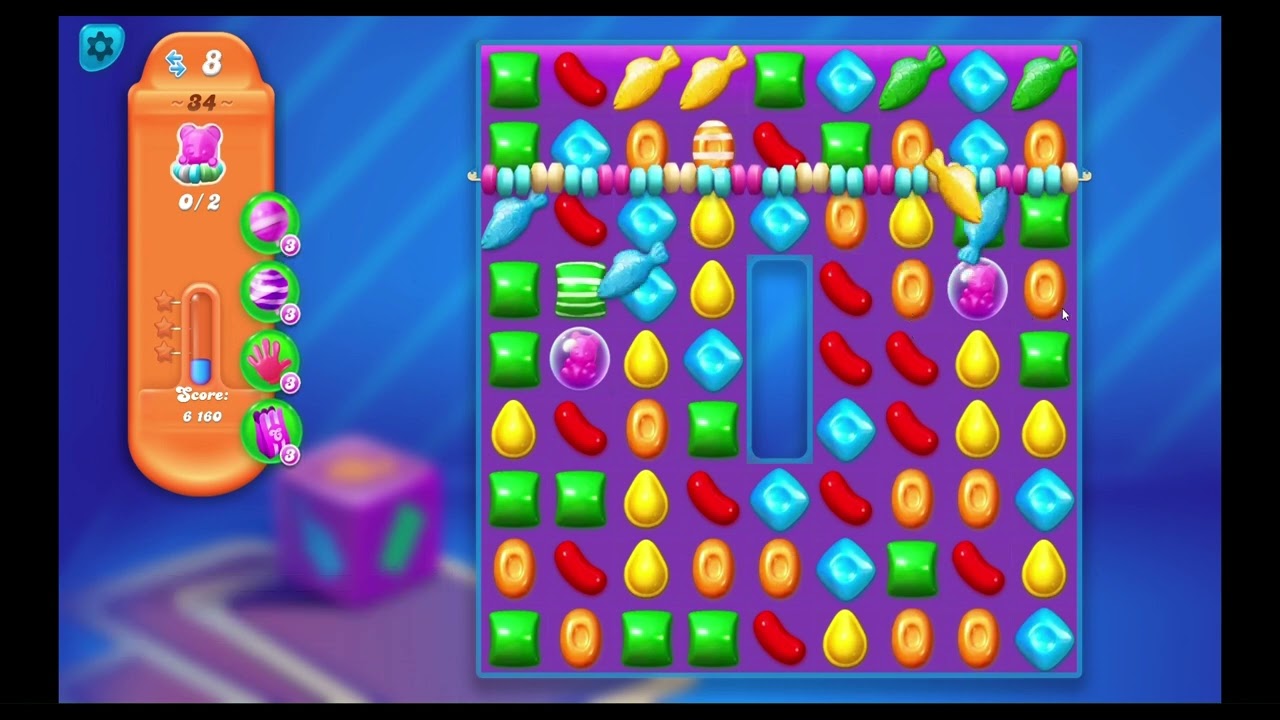 Candy Crush Soda Saga Level 34 Hard Level No Boosters No Problem   RizzGamex