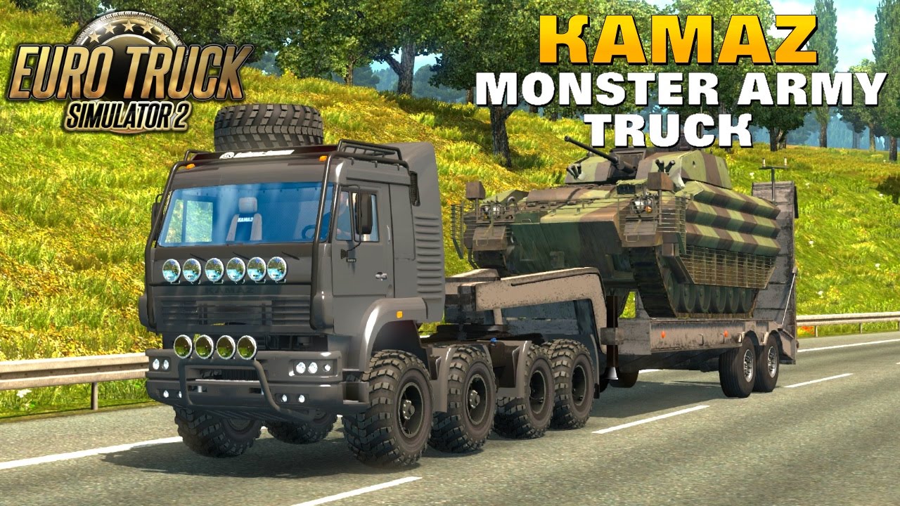 Euro Truck Simulator 2 KAMAZ MONSTER ARMY TRUCK