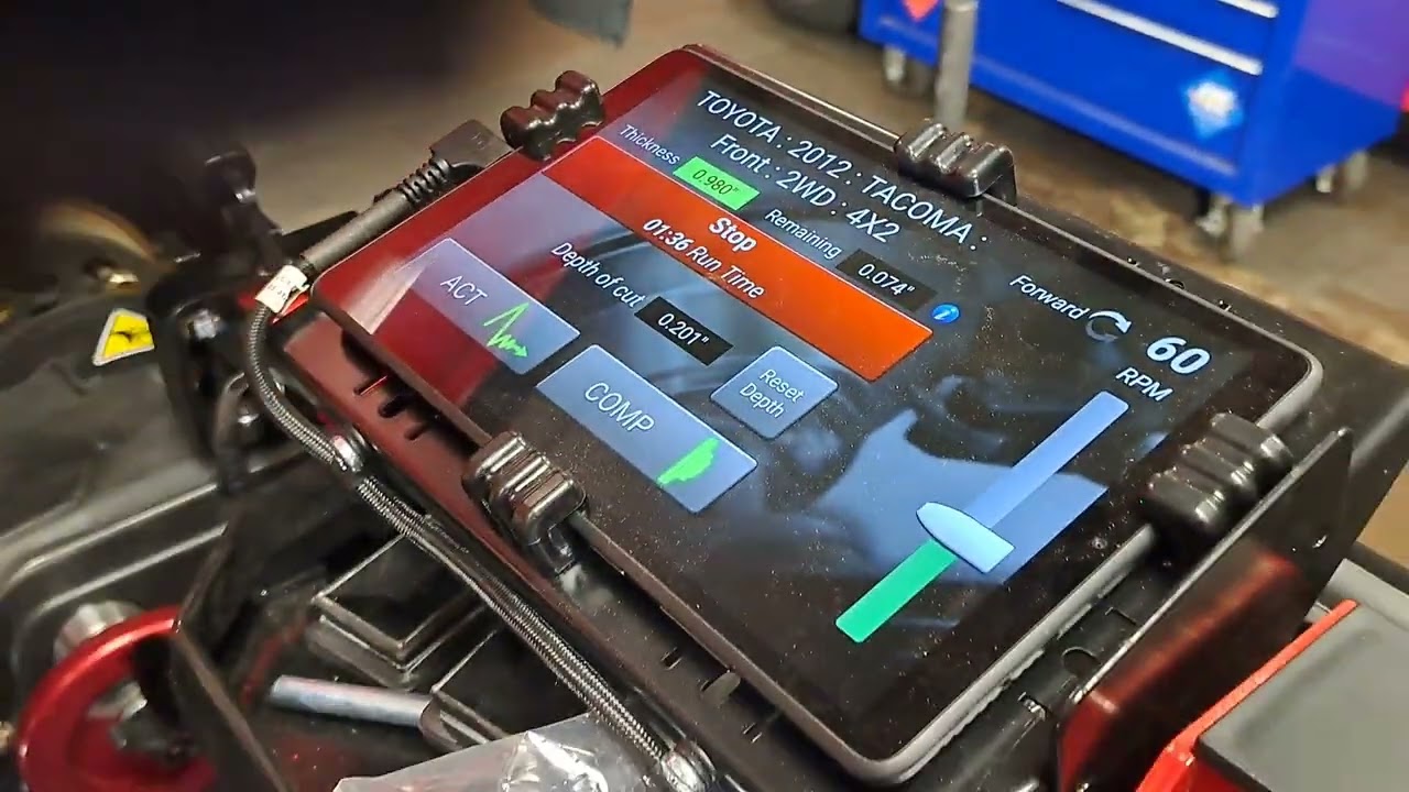 Как использовать Hunter Autocomp Elite на токарном станке для восстановления поверхности роторов