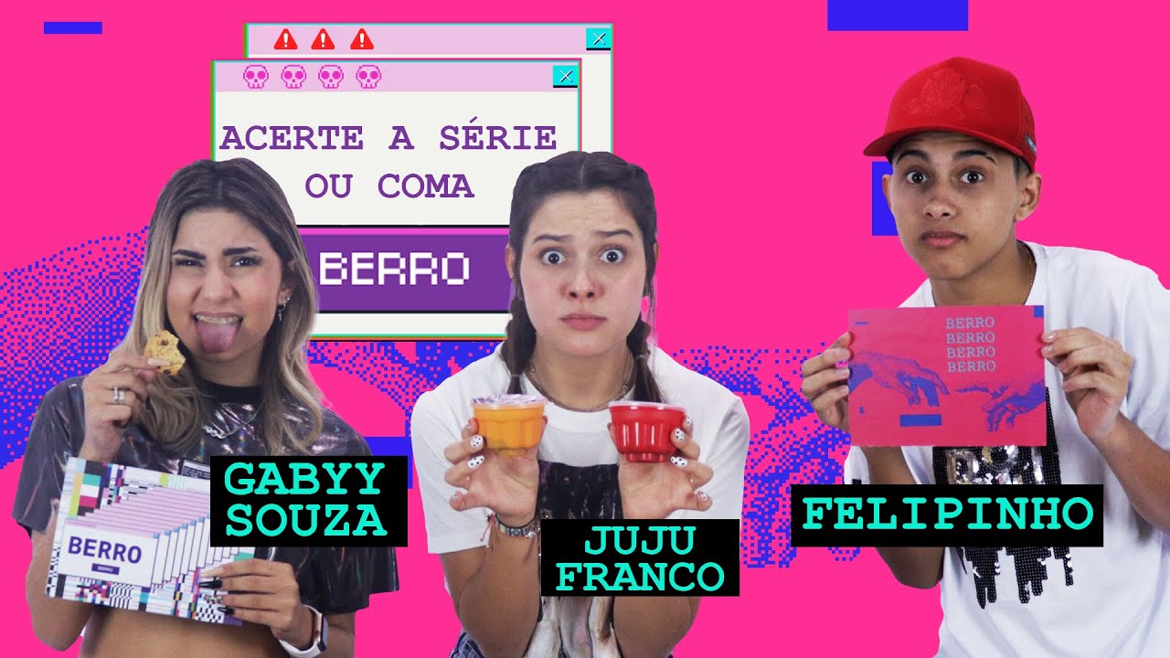 FELIPINHO VOMITOU? Ele, GABYY e JUJU FRANCO testam seus conhecimentos de SÉRIE no ADIVINHA OU COME