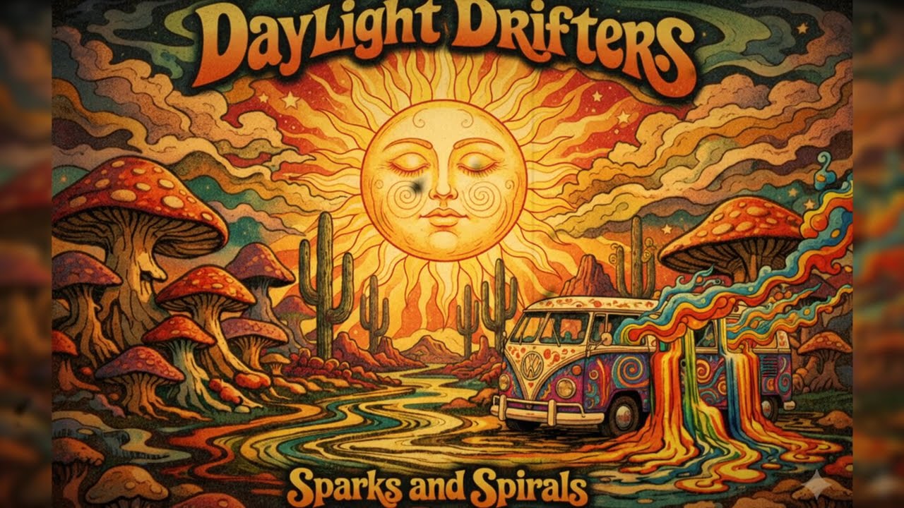 Daylight Drifters – Sparks and Spirals (Full Album) Psychedelic / Stoner / Acid Rock