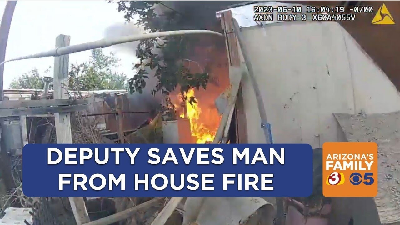 Body-cam shows Mohave County deputy saving man from burning home