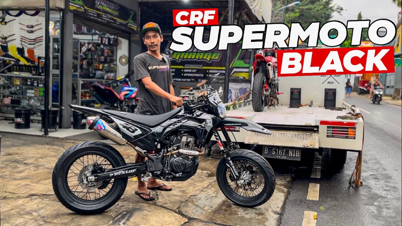 RIVIEW HONDA CRF 150L FULL BLACK || MOTOR HARIAN ENAK DI PANDANG