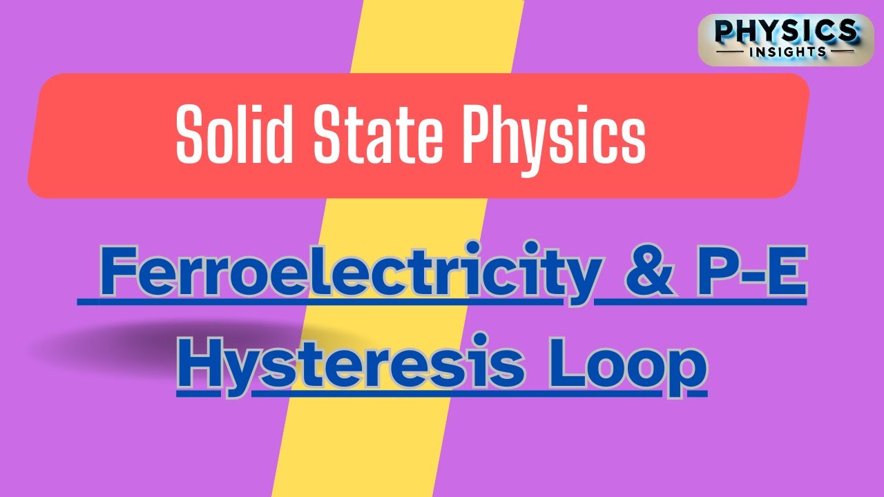 Ferroelectricity & P-E Hysteresis  Loop