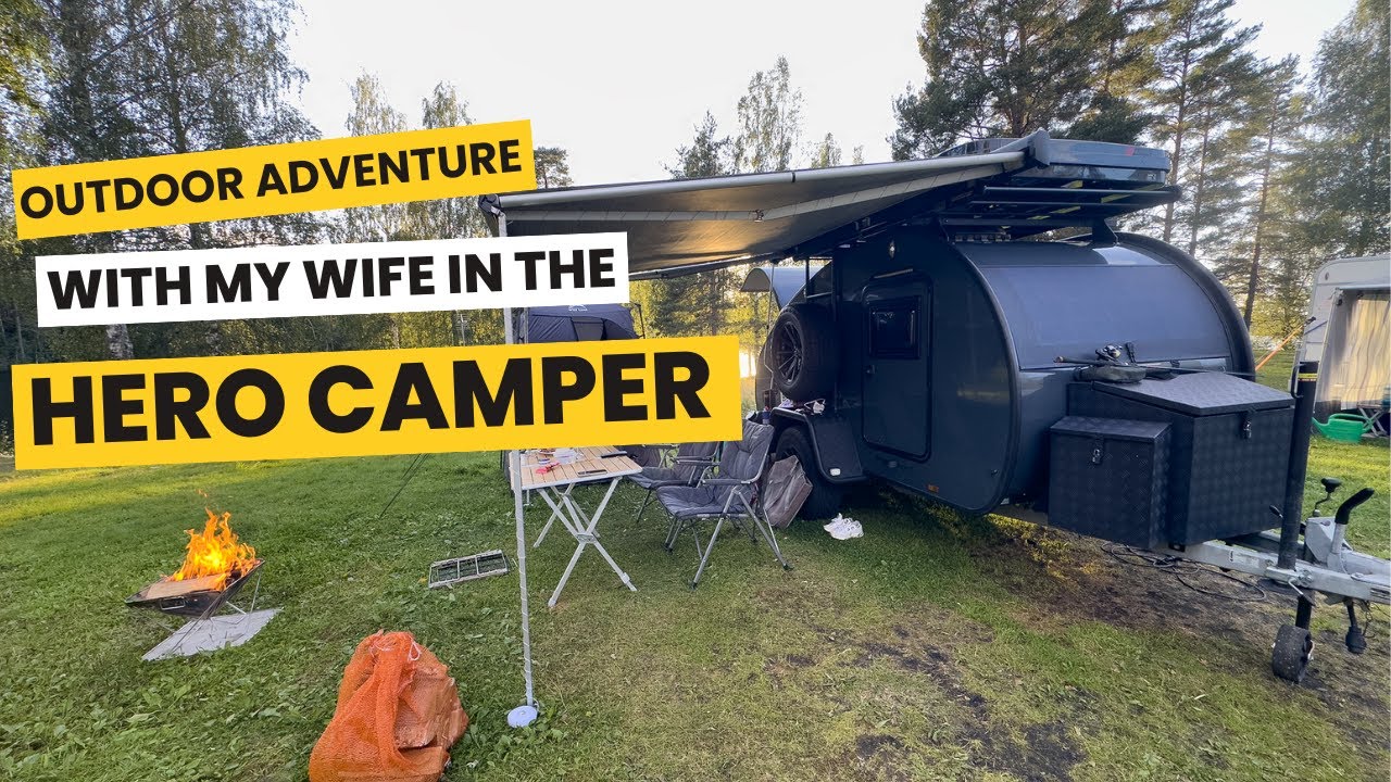 Outdoor adventure with my wife in the Hero camper