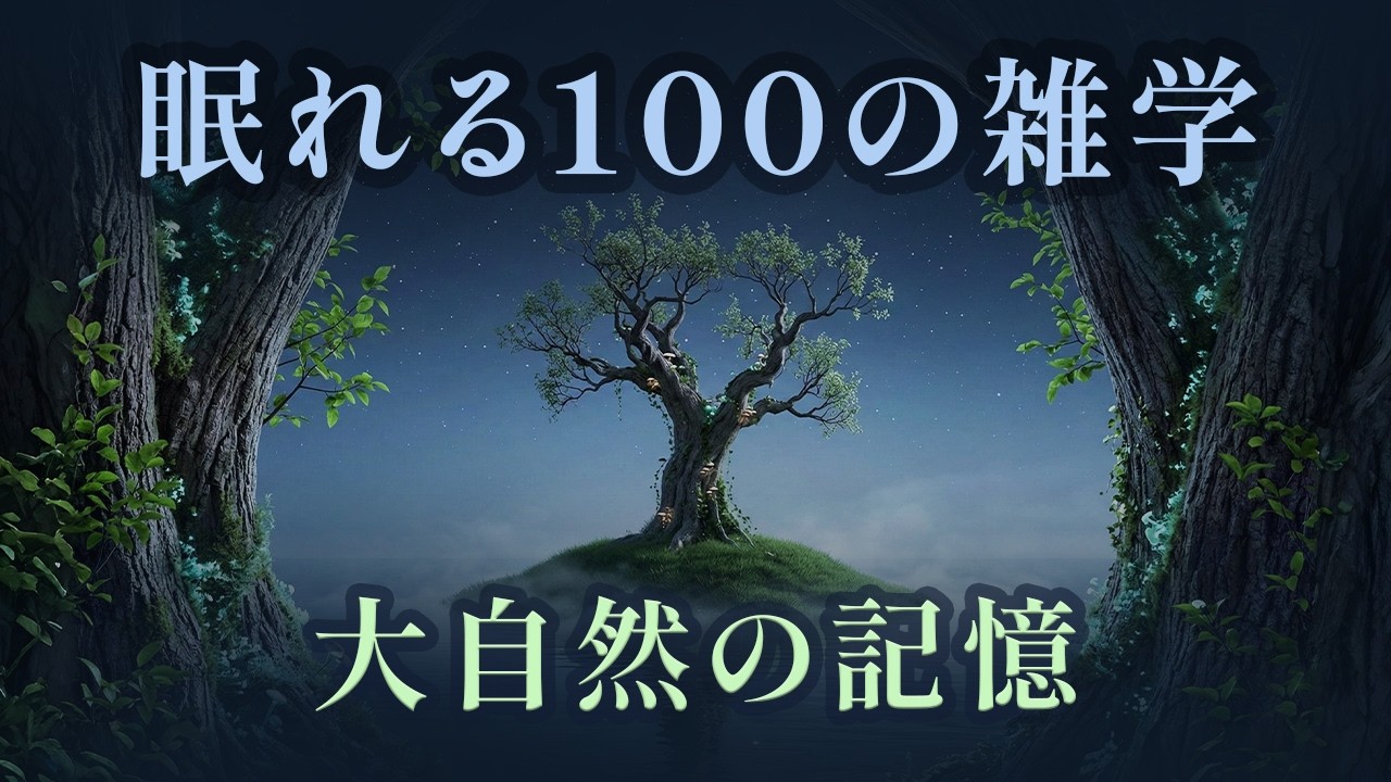 【睡眠導入】最もリラックスできる「大自然の深い神秘」の雑学 100選
