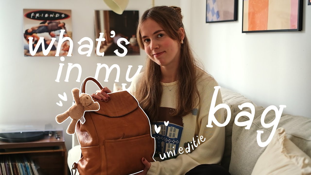 what’s in my bag 🎒 uni editie (student creatief schrijven)