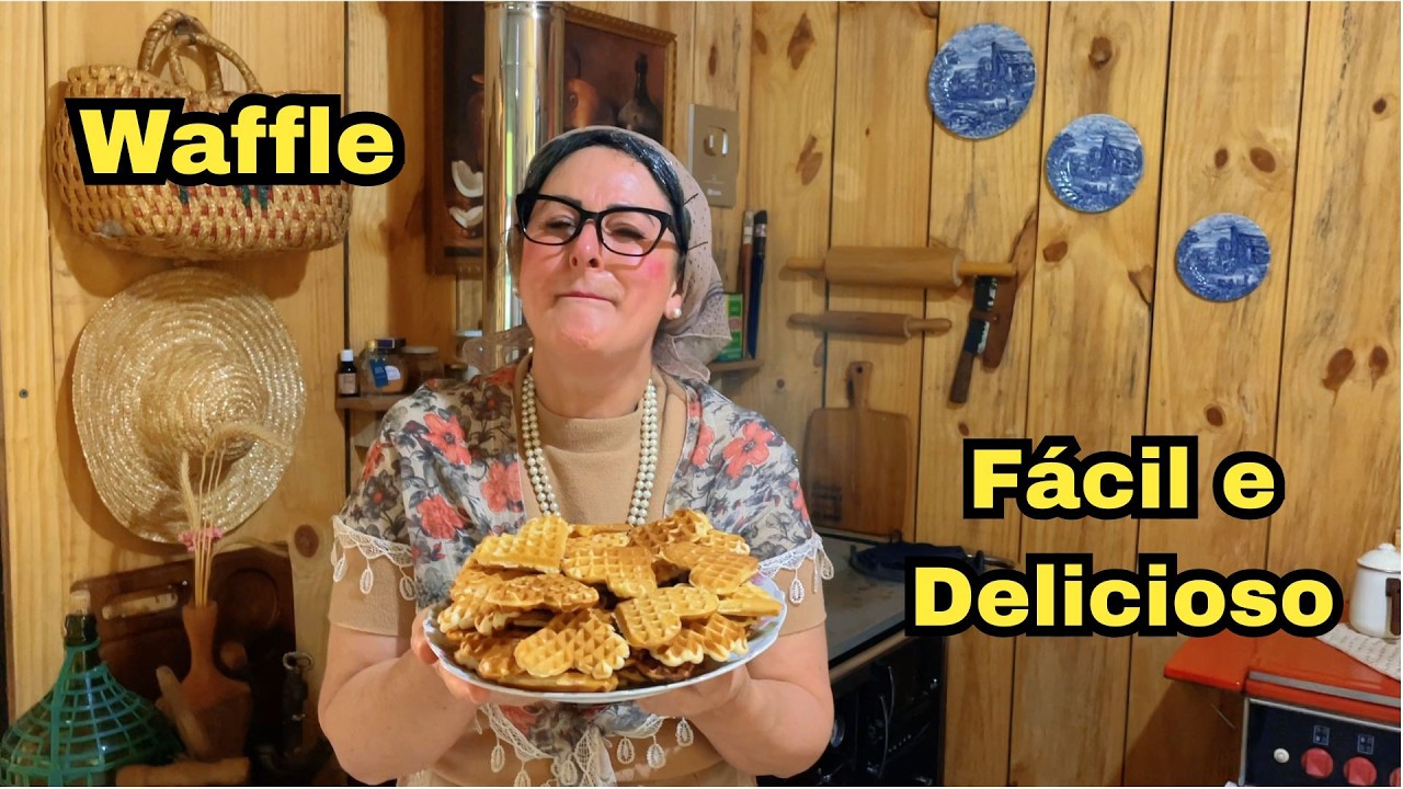 Waffle Caseiro Mais Gostoso Que Já Fiz 😍🧇🔥