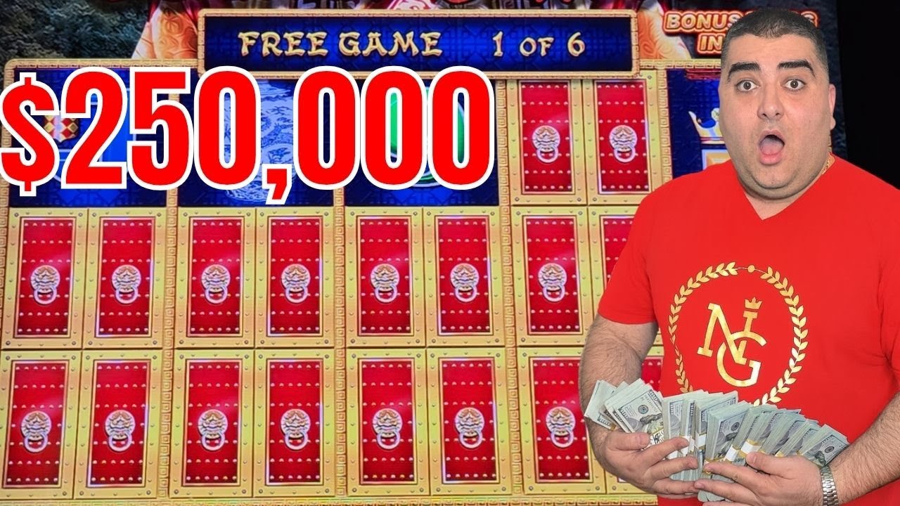 $250,000 on ONE Dragon Link Slot In Las Vegas &mdash; Insane High Limit Action!