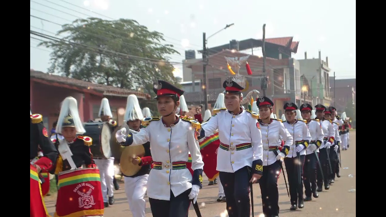 BANDA DE GUERRA UE 4 DE FEBRERO: 199 AÑOS DE LIBERTAD DE BOLIVIA