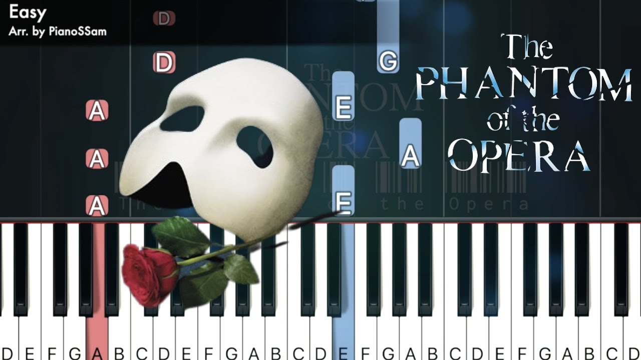 [Easy] The Phantom of the Opera - The Phantom of the Opera | Piano Tutorial