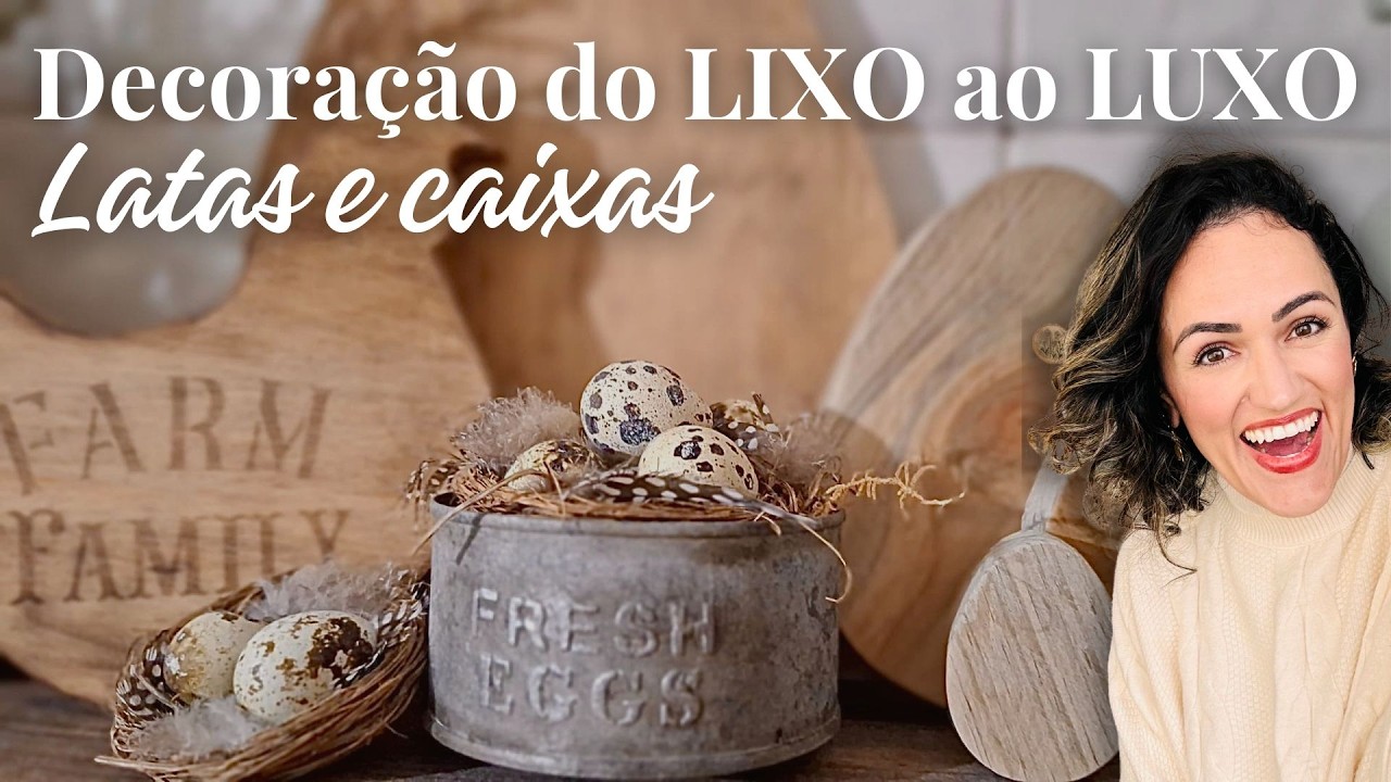 Reciclando e decorando com latas e caixas de suco/ Faça você mesmo sua decoração simples e linda!