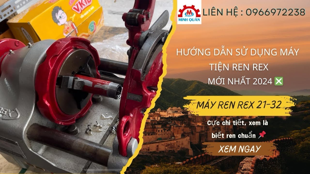 Hướng dẫn sử dụng máy tiện ren REX Nhật Bản cho anh khách hàng | MỚI NHẤT 2024 | Xem là biết ren ❗️