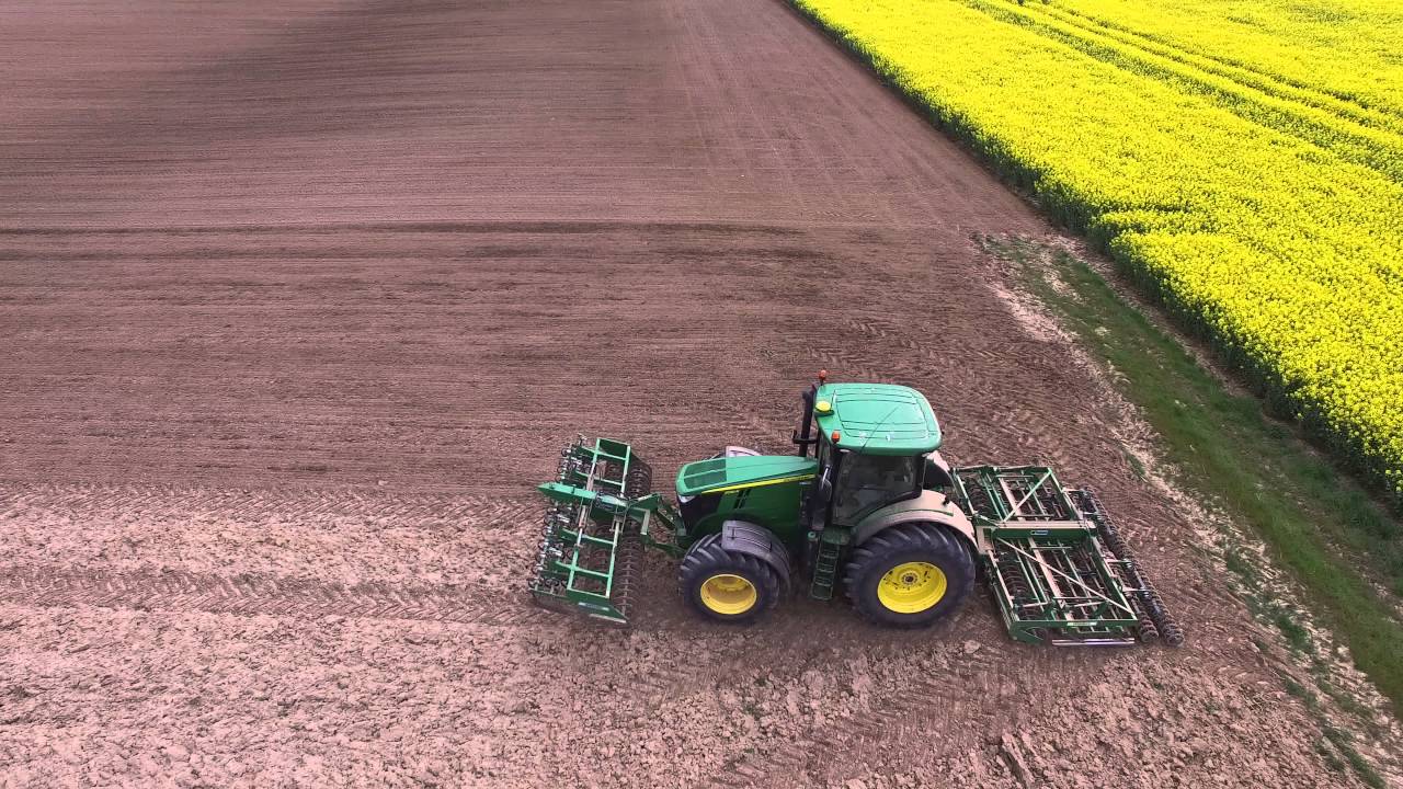 [Drone PIX] 4K Préparation de Terre John Deere 7290r et Franquet Synchrospire , Franquet Synchrogerm