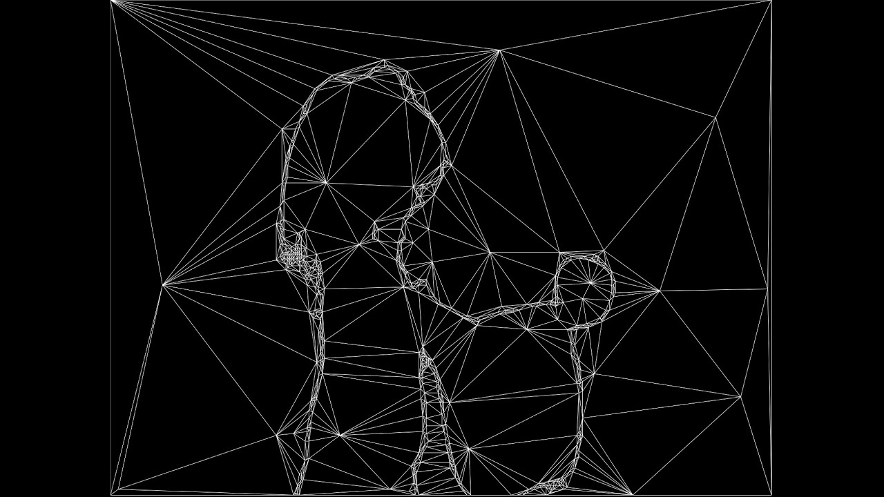 Bad Apple!! &ndash; But It's Delaunay Triangulations &ndash; Version 1