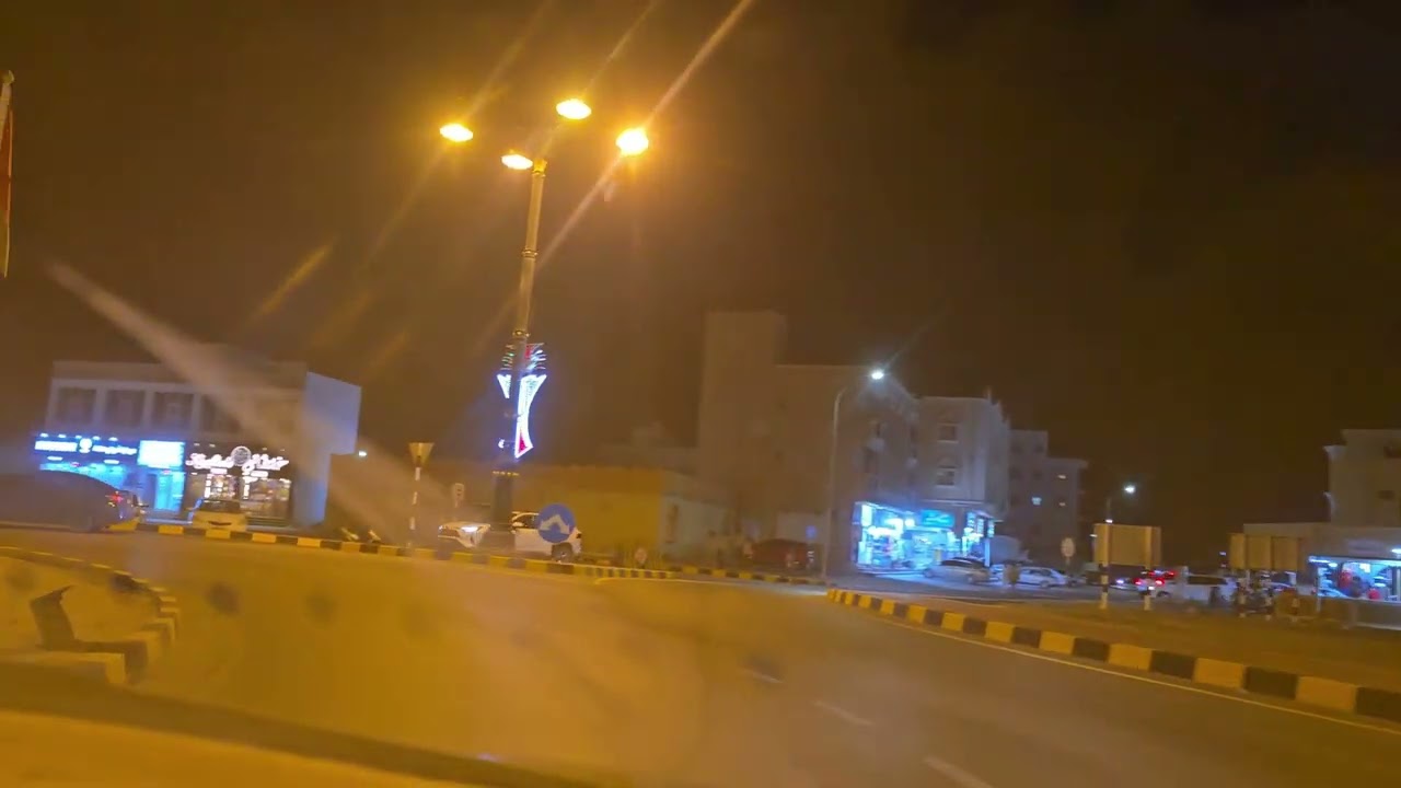 شوارع خصب ليلآ  مسندم سلطنة عمان  27/12/2025