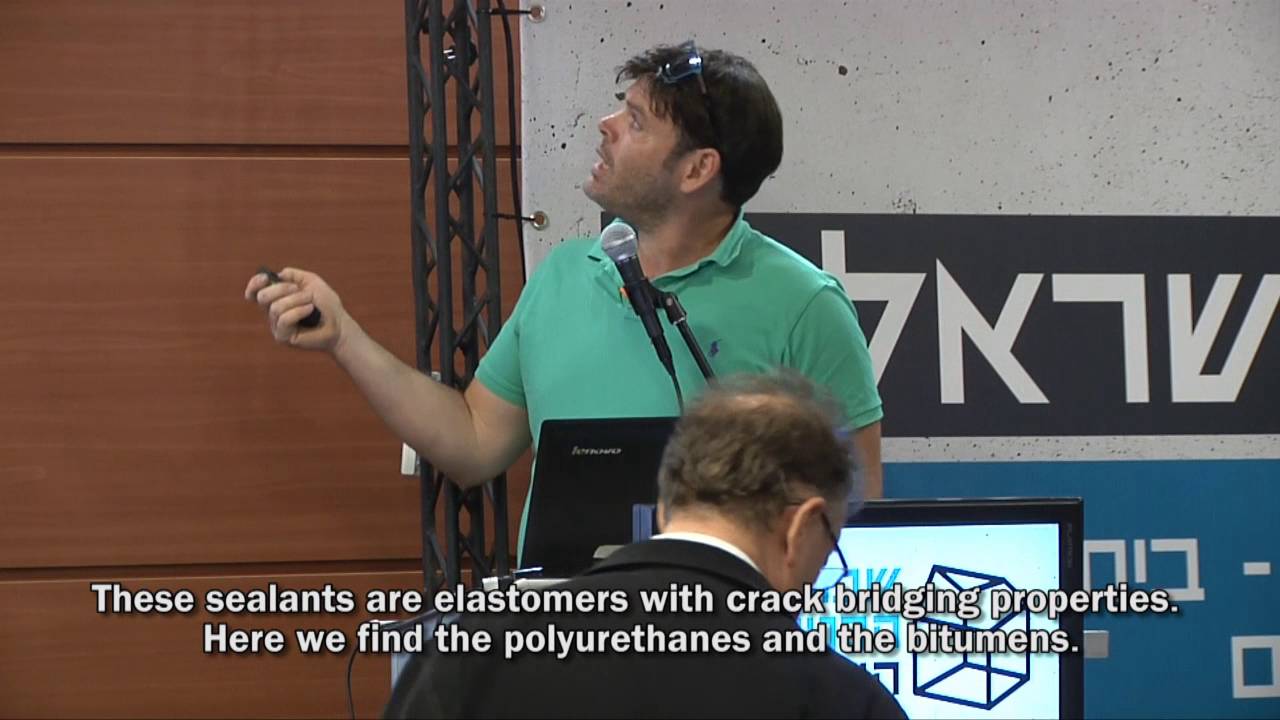 lecture on using polyurea on geotextile in wastewater facility (פוליאוריאה)