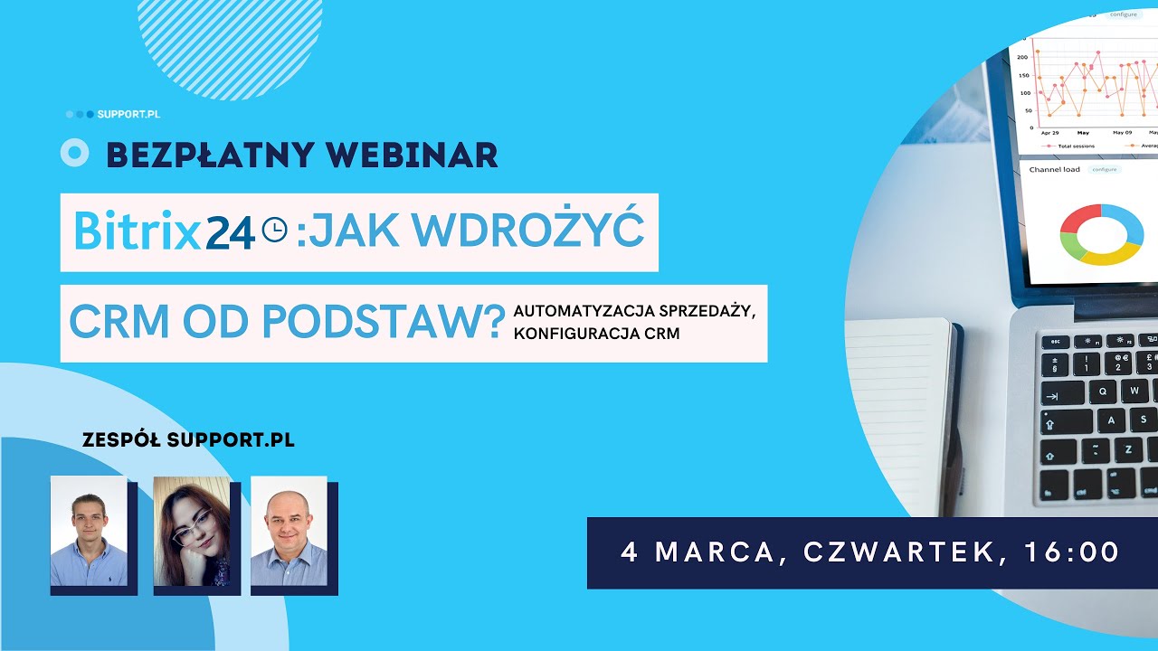 Webinar na żywo - Jak wdrożyć CRM od podstaw? Automatyzacja sprzedaży, Konfiguracja Bitrix24 CRM