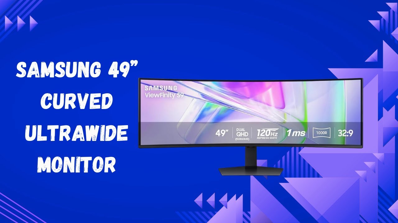 Best 49” Ultrawide Monitor for Work & Gaming? Dual QHD 120Hz USB-C HDR400 Review | Samsung