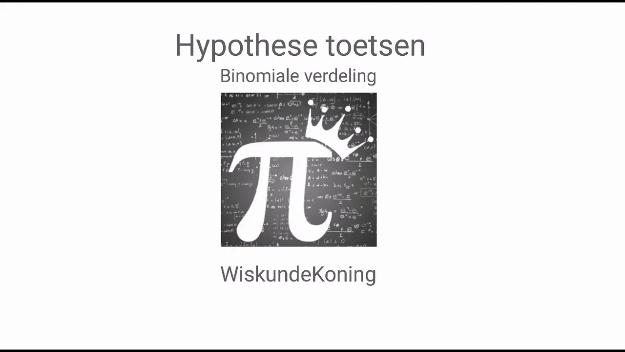 Hypothese toetsing bij een binomiale kansvariabele