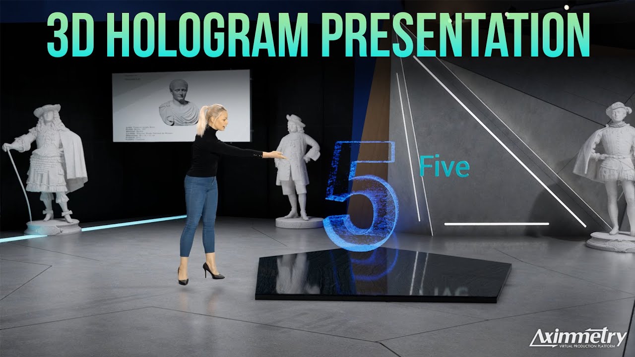 Setup 3D Holographic Presentations  | UE5 | Aximmetry