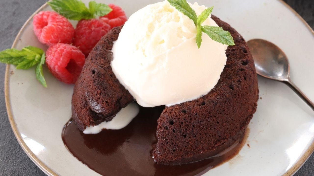 Eggless Chocolate Lava Cake - Quick and Perfect Mother's Day dessert!