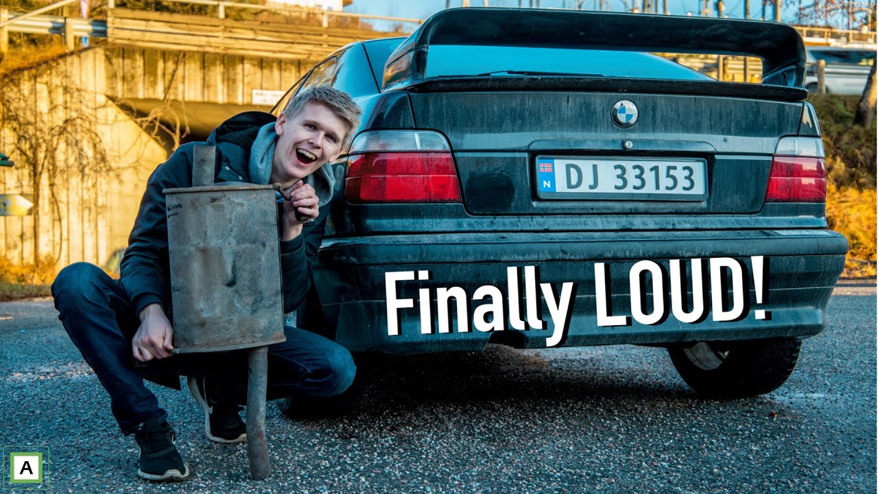 STRAIGHT PIPING MY 100HP BMW E36 316i Actually Made it Sound Cool !
