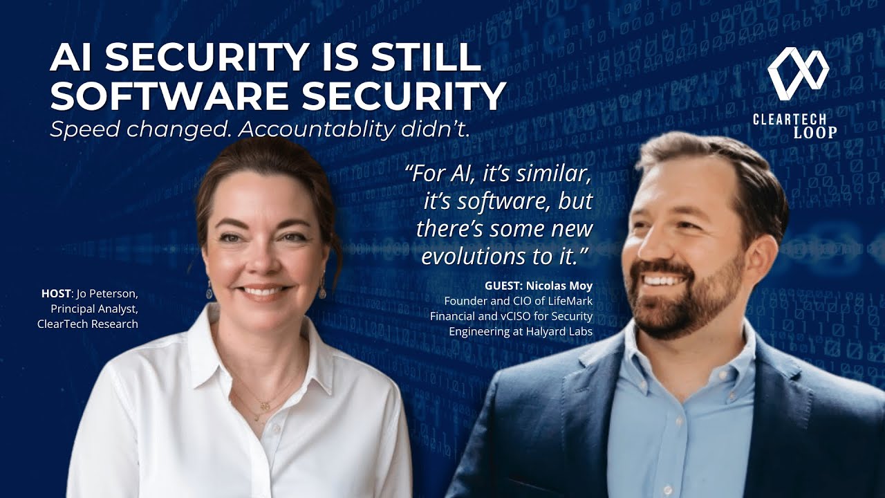 Безопасность ИИ по-прежнему остается безопасностью программного обеспечения | ClearTech Loop с Ни...