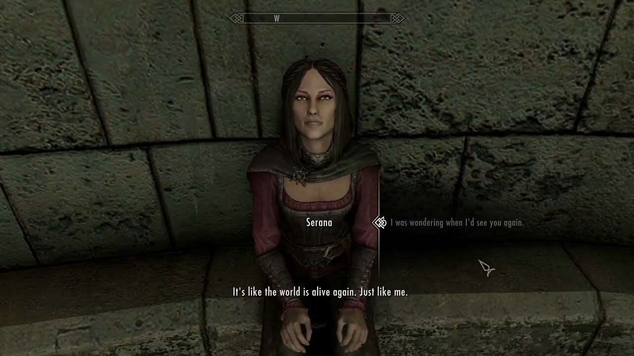 Cured Serana. Skyrim Special Edition