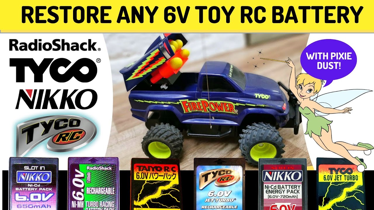 How to restore fix a Tyco RC 6.0V Jet Turbo Battery or Nikko Taiyo