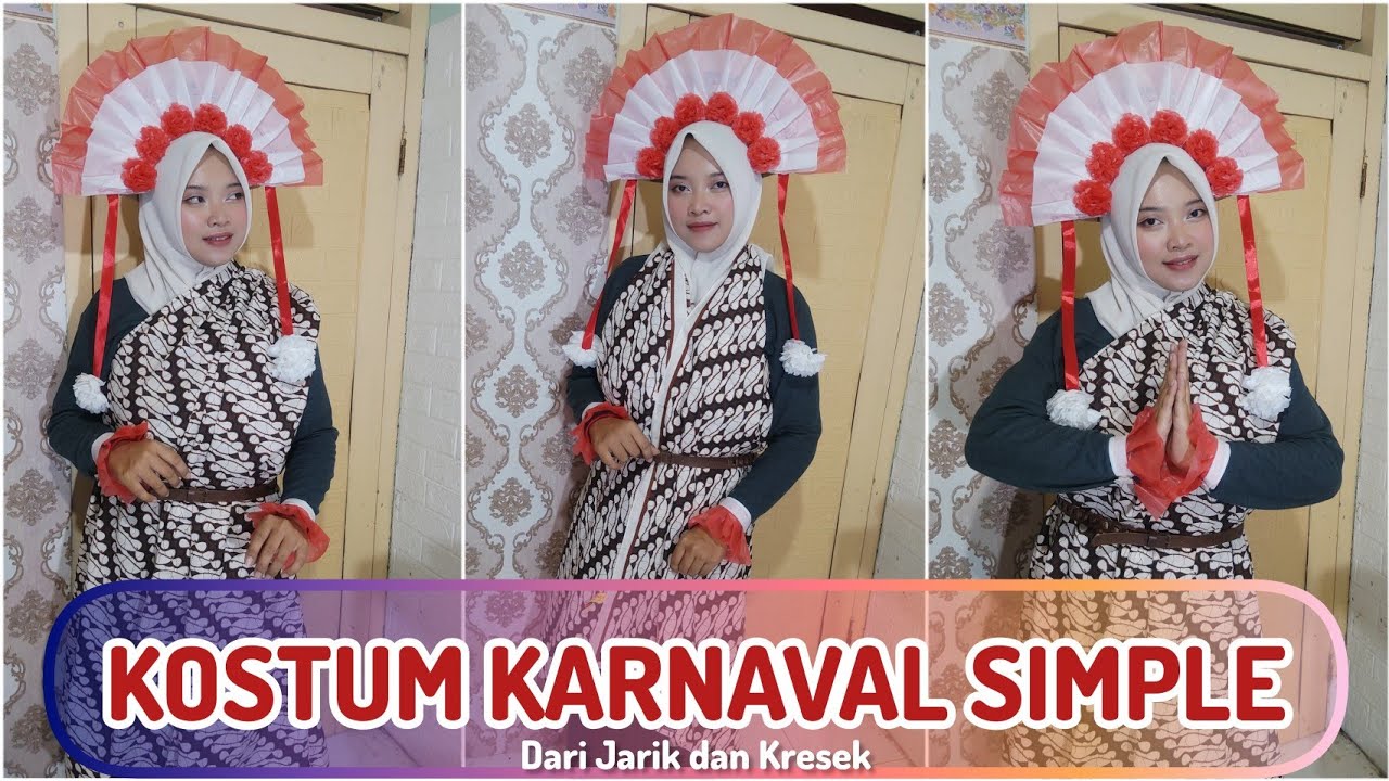 KOSTUM KARNAVAL SIMPLE DARI KAIN JARIK DAN KRESEK