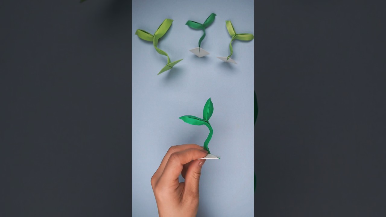 Mini Origami Plant Tutorial: Create Your Miniature Green Oasis #papercraft #origami #original