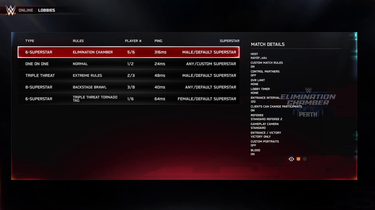 WWE 2k25 Fight Night time