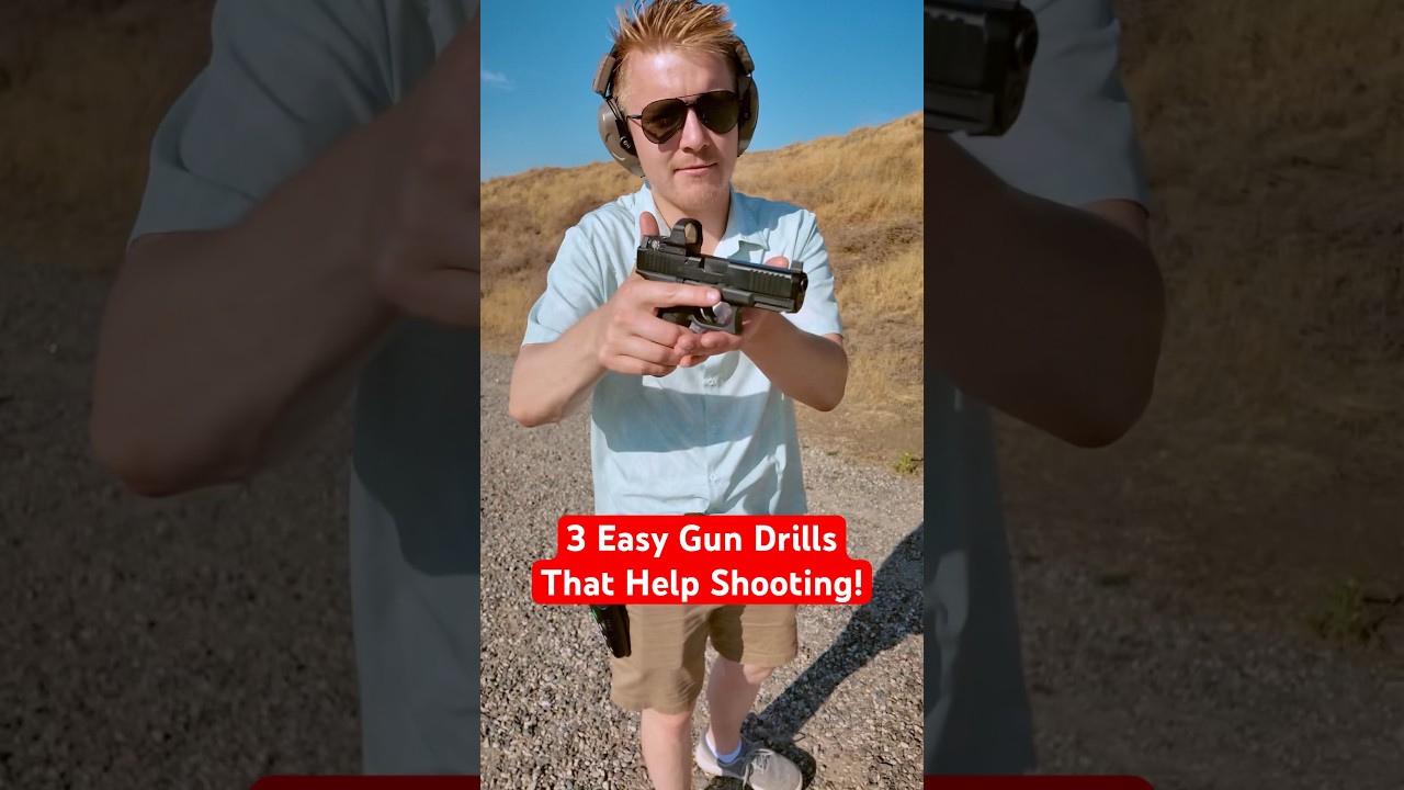 3 SIMPLE Training Drills That MASSIVELY Improve Shooting! #civtac #pewpew #glock