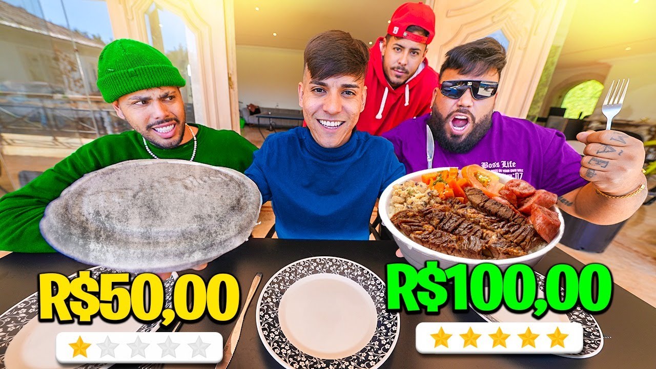 PEDI A MARMITA MAIS BARATA E MAIS CARA DO IFOOD