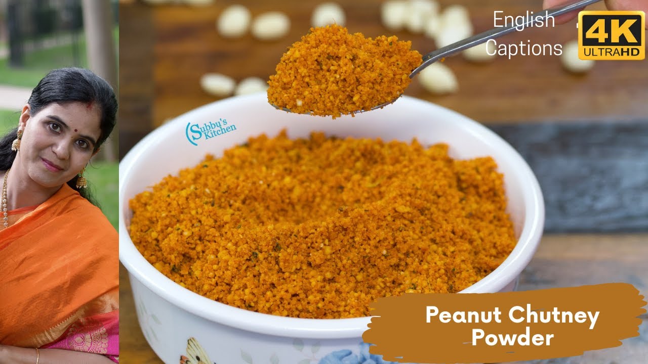 Peanut Chutney Powder | Shenga Chutney Pudi Recipe
