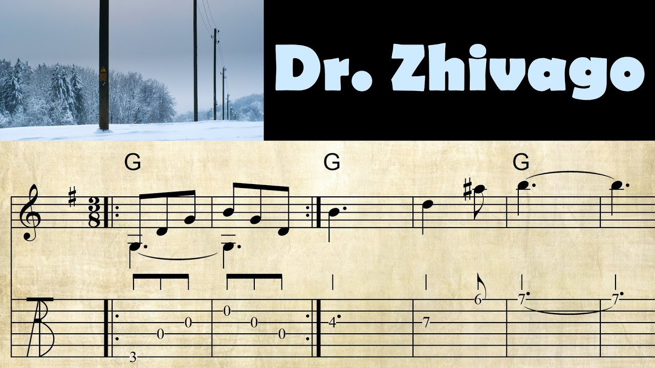 DR. ZHIVAGO | DR. SCHIWAGO | Lara's Theme | Guitar Lesson | Sheet Music & TABs