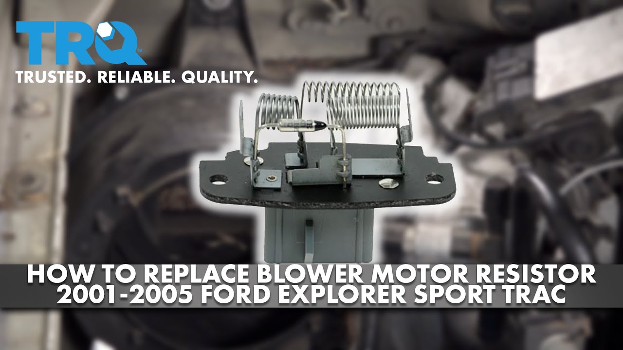 How to Replace Blower Motor Resistor 2001-2005 Ford Explorer Sport Trac
