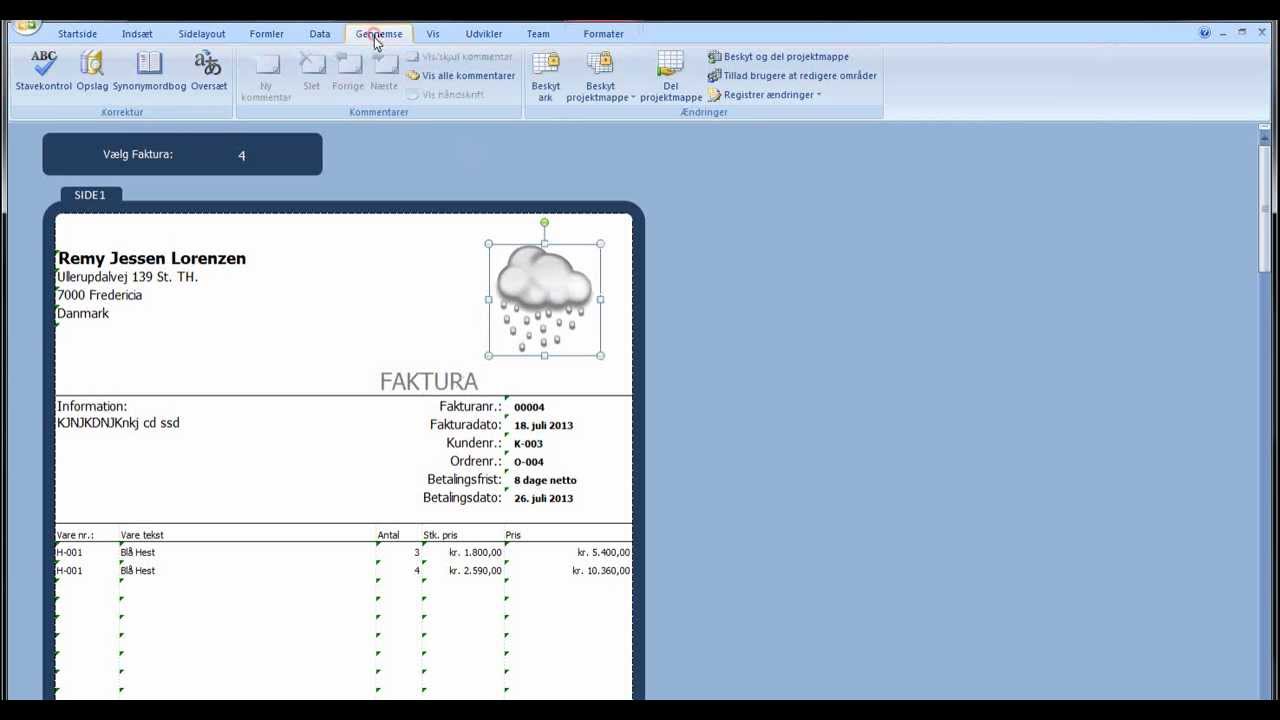 Excel og Open Office Fakturaprogram 2014