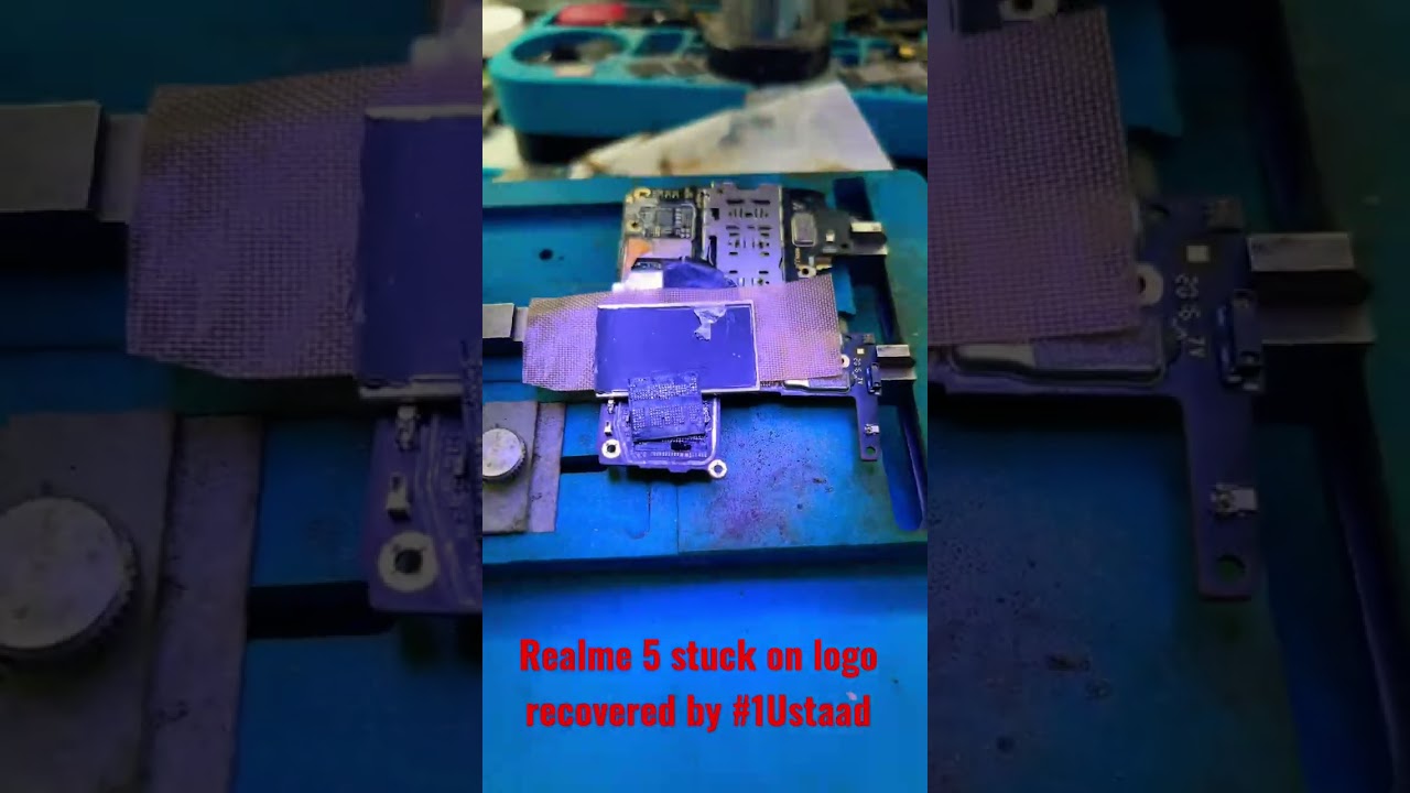 Realme 5 hang on logo recovered by #1Ustaad