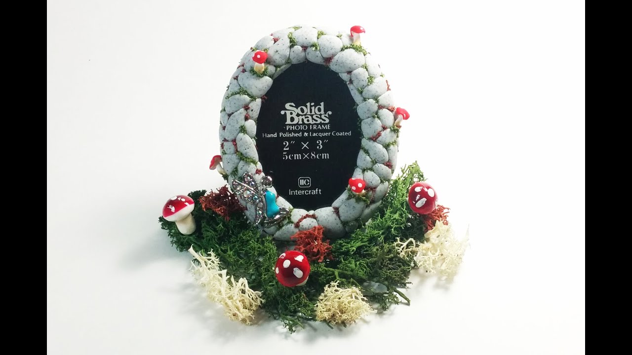 DIY Polymer Clay Woodland Fairy Frame