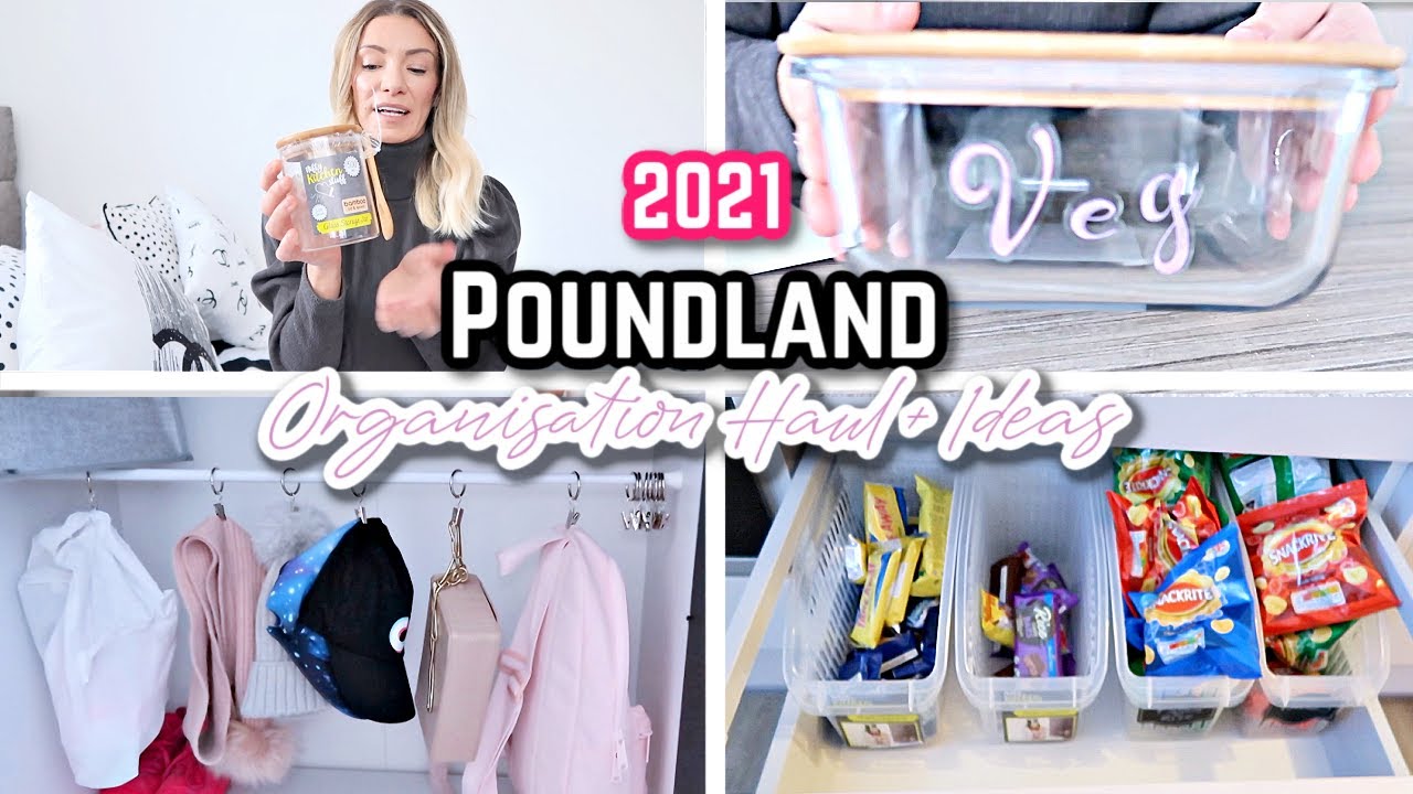 POUNDLAND ORGANISATION HAUL + STORAGE IDEAS 2021