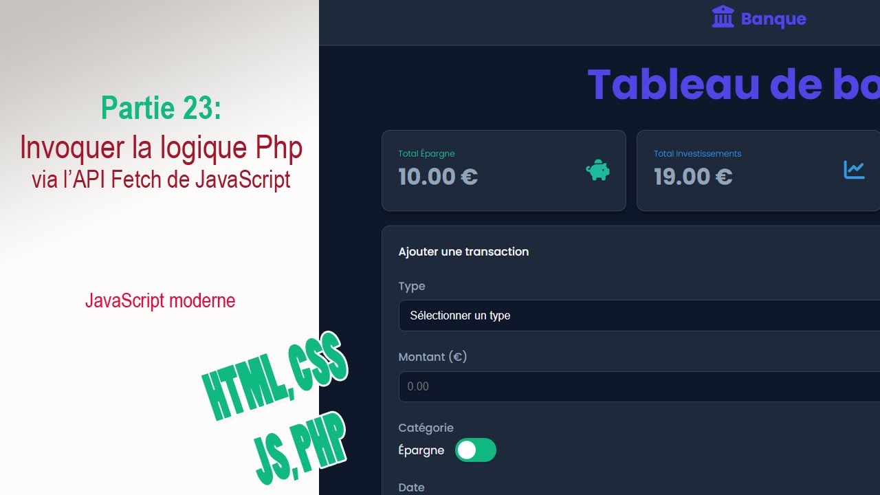 Fullstack #23/27 : Créer une fonction async et afficher une data sur la page web