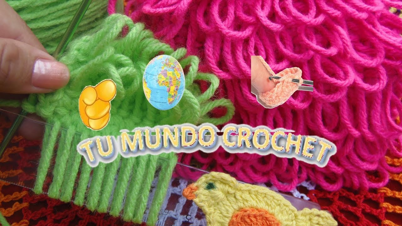 TEJER de manera de manera simple, aprenda en TU MUNDO CROCHET! (Punto Bucle)