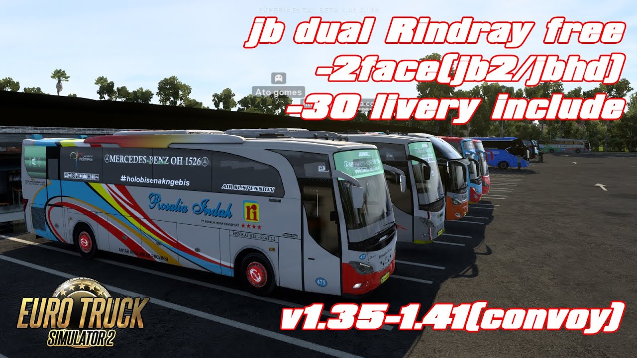 Jetbus dual(jb2/jbhd) by Rindray Euro Truck Simulator 2 v1.35-1.41(convoys)