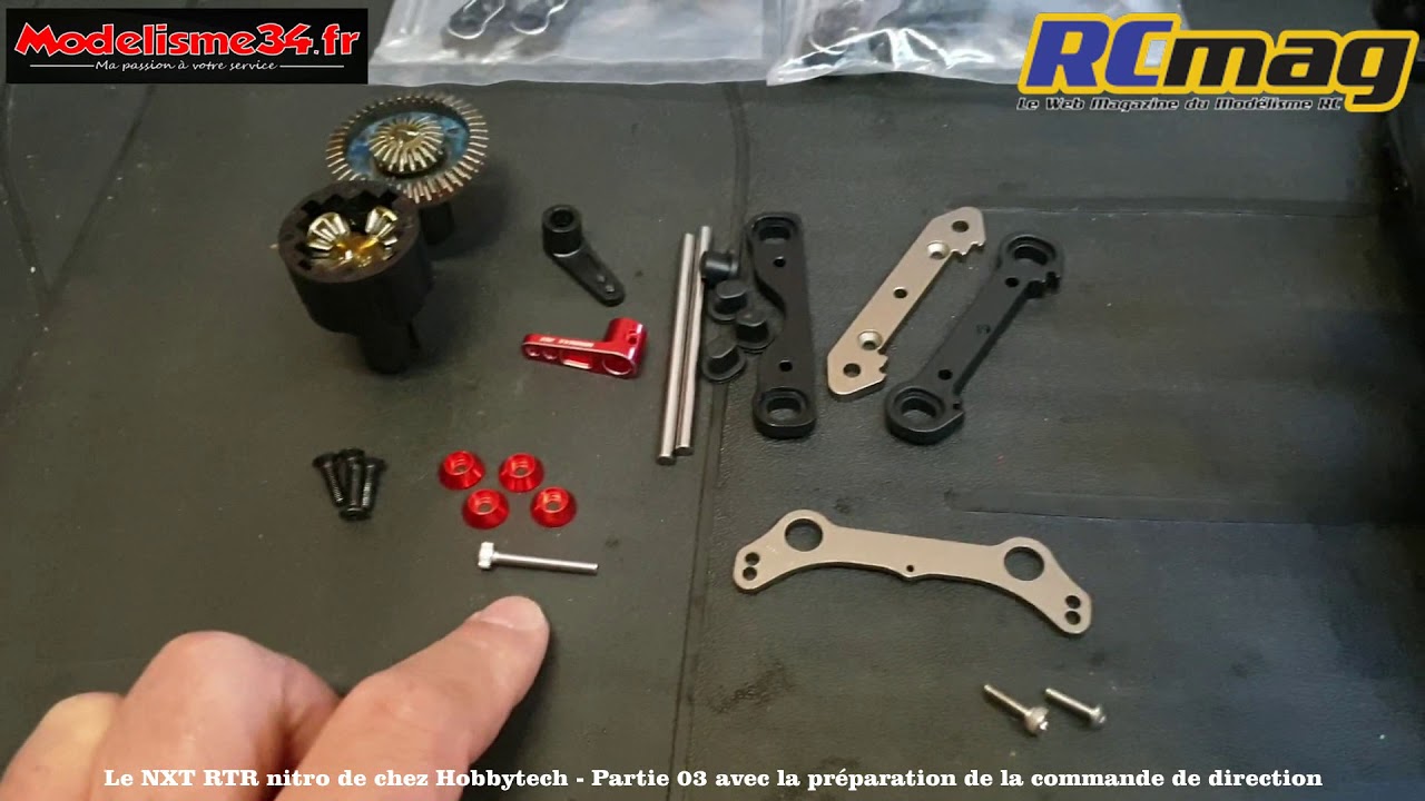 NXT RTR Nitro de chez Hobbytech - Partie 03 préparation commande de direction