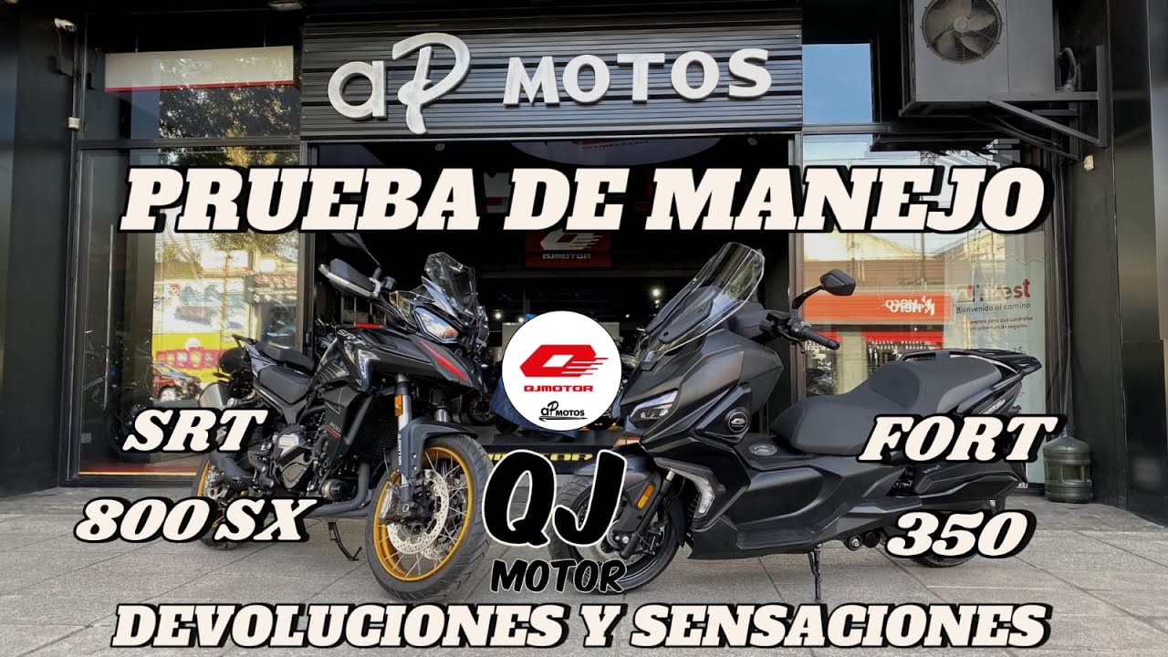 QJ MOTOR SRT 800SX Y FORT SCOOTER 350 PRUEBA DE MANEJO Y SENSACIONES - AP MOTOS