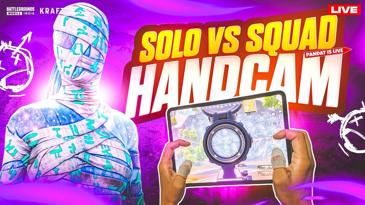 PUBG Mobile | BGMI SOLO vs Squad - Continue Clutch 米 @Pandatislive143@officialscoutop